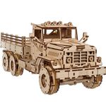 UGEARS Cargo Truck 3d Wooden Puzzles For Adults - Hobbies For Men To Build - Car Adult Building Model Kits For Teens - Rompecabezas 3d Para Adultos