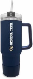 Campus Colors Florida Gators 40 oz Tumbler with Handle and Straw - Navy