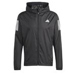 adidas Men's Own the Run Jacket, Black/White, M