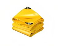 SR 20FT X 25FT Yellow Heavy Duty Tarpaulin Tirpal Tadpatri Tharpai Thadika, Extra Strong, Eyelets, UV Resistant, 100% Waterproof Virgin, 6 Layer MLCL 3D Rib Technology-1 No