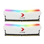 PNY 32GB (2x16GB) XLR8 Gaming EPIC-X RGB™ DDR4 3200MHz Desktop Memory Kit White Edition