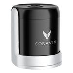 Coravin Sparkling Stoppers | Pour More Champagne and Keep Your Sparkling Wine Fresh for Weeks, 2 Packs, Black