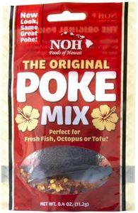NOH Hawaiian Poke Mix, 0.4 oz Packet (Pack of 1) - Island-Style Poke Seasoning Mix made w/Ogo Seaweed, Hawaiian Salt, and Chili Pepper, perfect for Ahi Tuna, Seaweed Salad, Octopus, Tofu, and More
