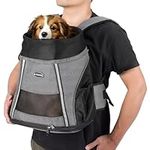 Navaris Pet Carrier - Cat and Dog Backpack - Front Pet Carriers for Puppy, Small Dogs, and Cats Up to 7 kg (15 lbs) - 37 x 33 x 24 cm (14.57 x 12.99 x 9.45 in)