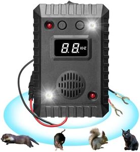 Ultrasonic Rodent Repeller for Car, Under Hood Mouse Repellent with Strobe Light, Rat Rodent Pest Deterrent for Cars RV, Pest Mouse Repeller for Cars Engine Truck Garage