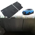 BestEvMod Vehicle Mat Cargo Liner Compatible with Mustang Mach E 2021-2024 Accessoriess Second Row Seats Back Protector All Weather Pet Mat(Trim Your Openings)