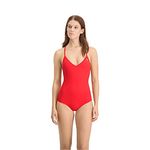 PUMA Women's Swimsuit, Red, S