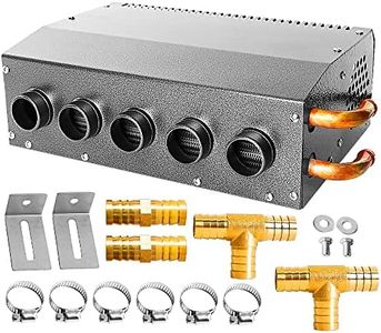 Evargc 12V Compact Design Hydronic Heater Assembly Mountable Switch 5 Front Vents 3-Speed Blower 100 CFM Airflow 8500 BTU of Heat for Car Truck Boat RV