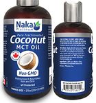 Naka Platinum Pure Fractionated Coconut MCT Oil, Non GMO, Moisturizes & Nourishes Hair and Skin, UV Protected, Made in Canada (200+70ml FREE) (Coconut MCT oil)