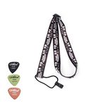 0.98" Polyster Button Free Clip on Ukuleles Neck Strap Suitable for Concert Tenor Ukuleles, Hawaiian, 4 String Small Guitars