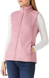 Outdoor Ventures Fleece Gilet for Women UK Ladies Lightweight Body Warmer Sleeveless Jackets Outerwear Vest Gilet with Zip Pockets for Spring & Fall, Purplish Pink, 12-14