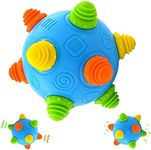 DoInFun Vibrating Ball for Babies Music Jiggly Ball Sensory Ball Shake Ball for Toddlers Kids Children, 1 Pcs Large