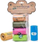 Greenbone BioBase Pet Poop Bags - 8 Rolls, 96 Bags - 13 Inch x 9 Inch