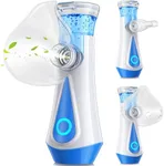 Portable Nebulizer for Adults Kids, Rechargeable Handheld Mesh Nebulizer with Two Working Modes, Travel Nebulizer for Kids Adults Home Office Outdoor