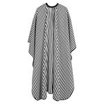 URAQT Hairdressing Cape, Fashion Stripes Hairdressing Gown Barbers Cape, Full-Length Waterproof Hair Cutting Gowns for Hair Styling, Cuts and Colours, Large Size 160x140cm