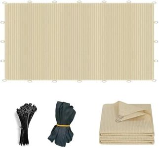 Junflying 90% Shade Cloth 12x24 FT, UV-Resistant Sun Shade with D-Rings