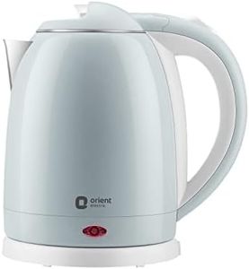 Orient Electric Plastic 1.8L Kettle 1500 Watts | Cool Touch Body | Faster Heating | Auto Cut Off Mechanism | 360° Rotating Base, 1.8 Liters, Blue