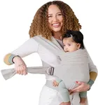 Lalabu Simple Baby Wrap | Forget The Complex Baby Sling Wrap, Grab a Simple No-Tie, Comfortable & Easy-to-Use Lalabu Baby Wearing Wrap | Infant Baby Carrier Wrap for 3 Months - 2 Years (Fog)