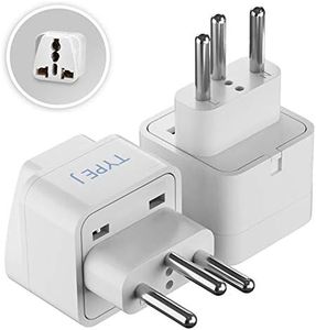 Ceptics India to Switzerland, Rwanda, Liechtenstein (Type J) Travel Adapter Plug - CE Certified - RoHS Compliant - 2 Pack (GP-11A-2PK)