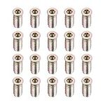 sourcing map Wood Furniture M6x25mm Threaded Insert Nuts Interface Hex Socket Drive 20pcs