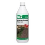 HG Algae & Mould Remover, Outdoor Path & Patio Cleaner, Green Algae Remover & Headstone Cleaner, Gentle on Stone Surfaces, Biocide Paving Slab Cleaner - 1 Litre