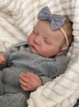 FOCKOF Reborn Baby Dolls Girl 17-Inch Realistic Baby Doll Soft Vinyl Lifelike Baby Dolls Newborn Baby Dolls Accessories for 3+ Years Old