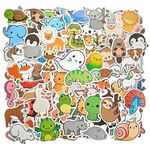 GYGYL 100pcs Cute Animal Stickers, Waterproof Stickers for Water Bottles, Laptop, Computer, Car, Luggage, Cup, Phone (Animal Style 2)