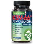 London Life Sciences® Organic Vegan Ashwagandha KSM-66® 90 Capsules - (Highest Concentration) 2000mg Servings & 5% Withanolides - Best Bioavailability Enhanced KSM 66 + Withania Somnifera (Made in UK)