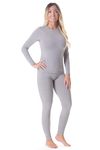 Rocky Thermal Underwear for Women (Long Johns Thermals Set) Shirt & Pants, Base Layer with Leggings/Bottoms Ski/Extreme Cold, Standard Weight (Heather Grey - X-Small)