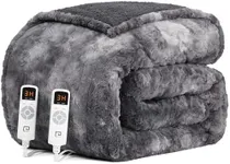 EHEYCIGA Faux Fur Heated Blanket El