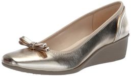 Anne Klein Women's Waldorf Ballet Flat, Platinum, 5 UK