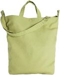 BAGGU Duck Bag Canvas Tote, Essential Everyday Tote, Spacious and Roomy, Pistachio, Standard