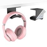 Cozycase Headphone Holder Hanger - Stick-On Headphone Hook on Wall or Under Desk with Strong 3M Adhesive Pad,Universal Headset Holder Perfect for Most of Gaming Headphone up to 2.2 lb