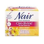 Nair Cire Divine Microwave No Strip Resin Wax for Legs & Body, Tahitian Gardenia, 400-g