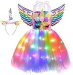 Viyorshop Girl Unicorn Tutu Dress L