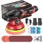 Cordless Buffer Polisher Kit with Polisher Sponge Pads Set, 6 Inchs Polisher for Car Detailing with 6 Variable Speed Used for Car Detailing/Waxing/Buffer/Polisher