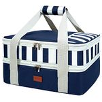 Vuudh Insulated Casserole Carrier Bag - Casserole Dish Carrier, Hot & Cold Food Carry Bag Potluck Parties, Lasagna Holder Tote for Picnics,Beaches,Traveling or Gifts, Fits9”x13” Baking Dish