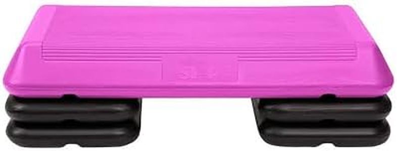 Freestyle STEP Exercise Step Platform, Circuit Size Stepper for Exercise at Home with 4 Stackable Risers for Height Adjustments