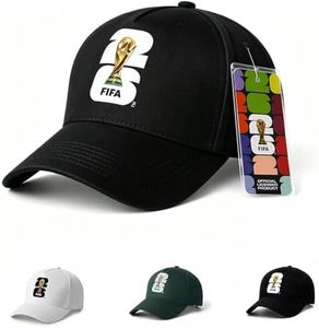 Covbozk FIFA World Cup 2026 Baseball Cap, Soccer Fan Hat Adjustable, Football Sports Cap for Men Women Outdoor Travel (Black)