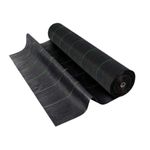 Garden Mile® 1m x 50m Heavy Duty Weed Control Fabric Mulch Membrane Ground Gravel Barrier Cover Sheet Garden Membrane Landscape Fabric Suppressant Patio Decking Liner Flowerbed Path Black