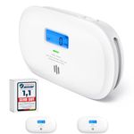 X-Sense Carbon Monoxide Detector, Replaceable Battery Powered CO Alarm with Digital Display, Portable Carbon Monoxide Alarm for Home with CO Peak Value Memory, XC0C-SR, 2-Pack