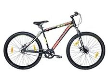 Ammaco Axxis Single Speed Bike Men Mountain Bike MTB Jump Bike 27.5" Wheel 17" Frame 650B Front Suspension Disc Brakes Black Red