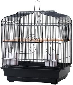 Travel Bird Cage 20.5×18.1×14.2 in Portable Birdcage with Handle and Perches for Small Parrots Canaries Cockatiels Lovebirds Finches Budgies Conures