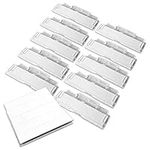 50 Suspension File Tabs and Inserts - Clear Plastic Filing Cabinet Tab Hanging File Tabs & Repositionable Label Insert File Name Tags for Suspension Folders Filing Index Dividers (50 Tabs & Inserts)