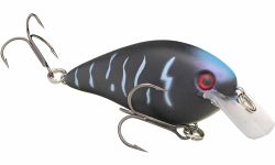 Strike King Lures, KVD Square Bill Silent Crankbaits, Model 1.5, 2 1/2" Length, 7/16 oz, 4 Hook, Wicked, Package of 1