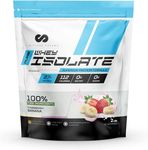 Limitless Pharma Pure Whey Isolate | High Protein Whey Isolate Protein Powder | 27g Protein, 6g BCAAs, Sugar Free, Gluten Free, Low Carb, Low Lactose | 30 Servings, 2LB (Strawberry Banana)