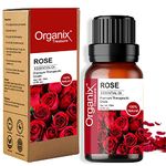 Organix Treasure Rose Essential oil Pure and Natural Therapeutic grade Steam distilled oil for skin care, Hair care, and Aromatherapy, 15ML