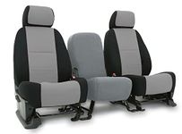 CarsCover Custom Fit 2009-2016 Dodge Ram 1500 2500 3500 Pickup Truck Neoprene Car Front Seat Covers Gray & Black Sides Driver & Passenger Cover