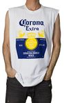 Calhoun Corona Men's Sleeveless T-Shirt (Medium) White