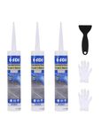 Cement Crack Filler, 900ml (30.42 fl.oz) Concrete Crack Filler, Outdoor Waterproof Repair Sealant, Self-Leveling Driveway Construction Crack Flexible Concrete Patch Gray, Polyurethane Adhesive Sealant